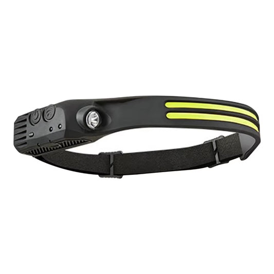 USB-Rechargeable LED Sensor Headlamp - Super Bright, Built-In Battery for Work/Camping/Hiking 