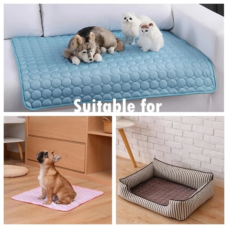 Durable xl dog cooling mat - summer bed for large dogs, small dogs & cats